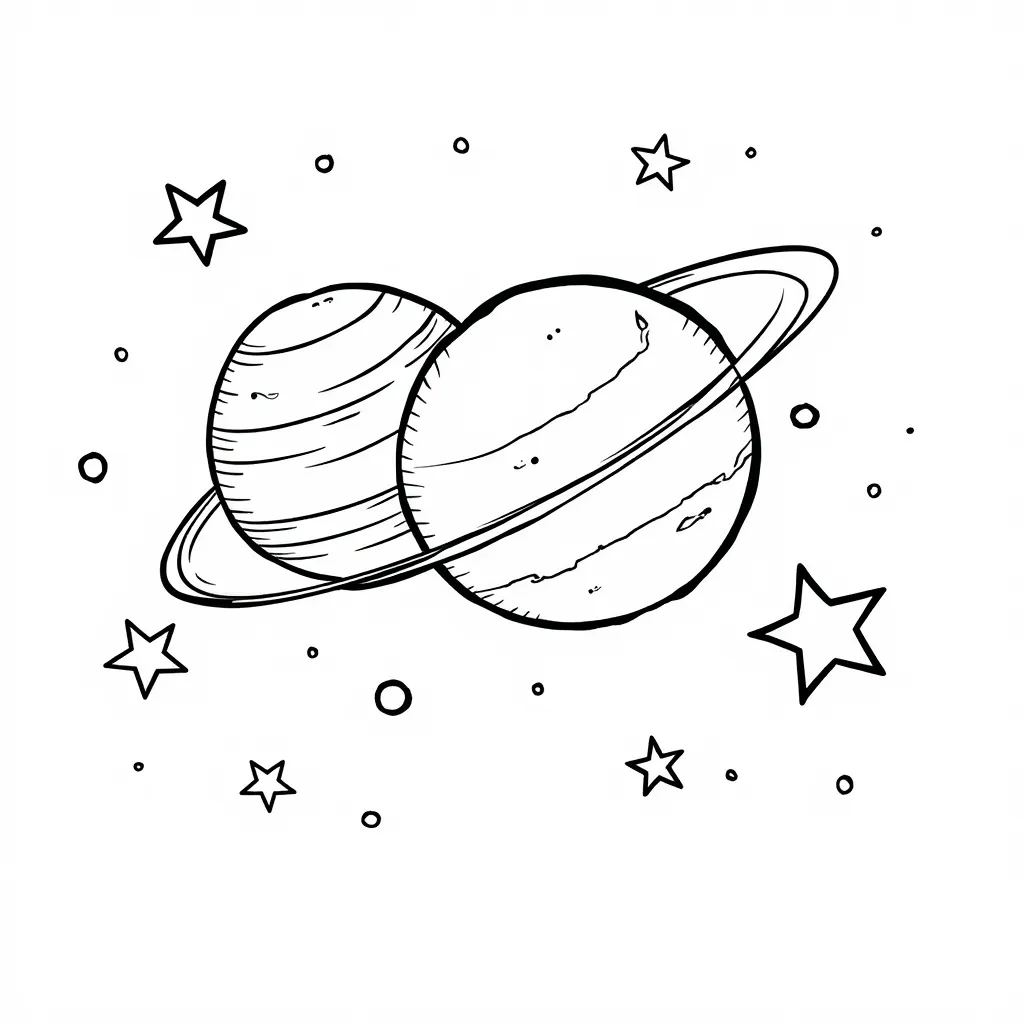 八大行星 صفحات التلوين