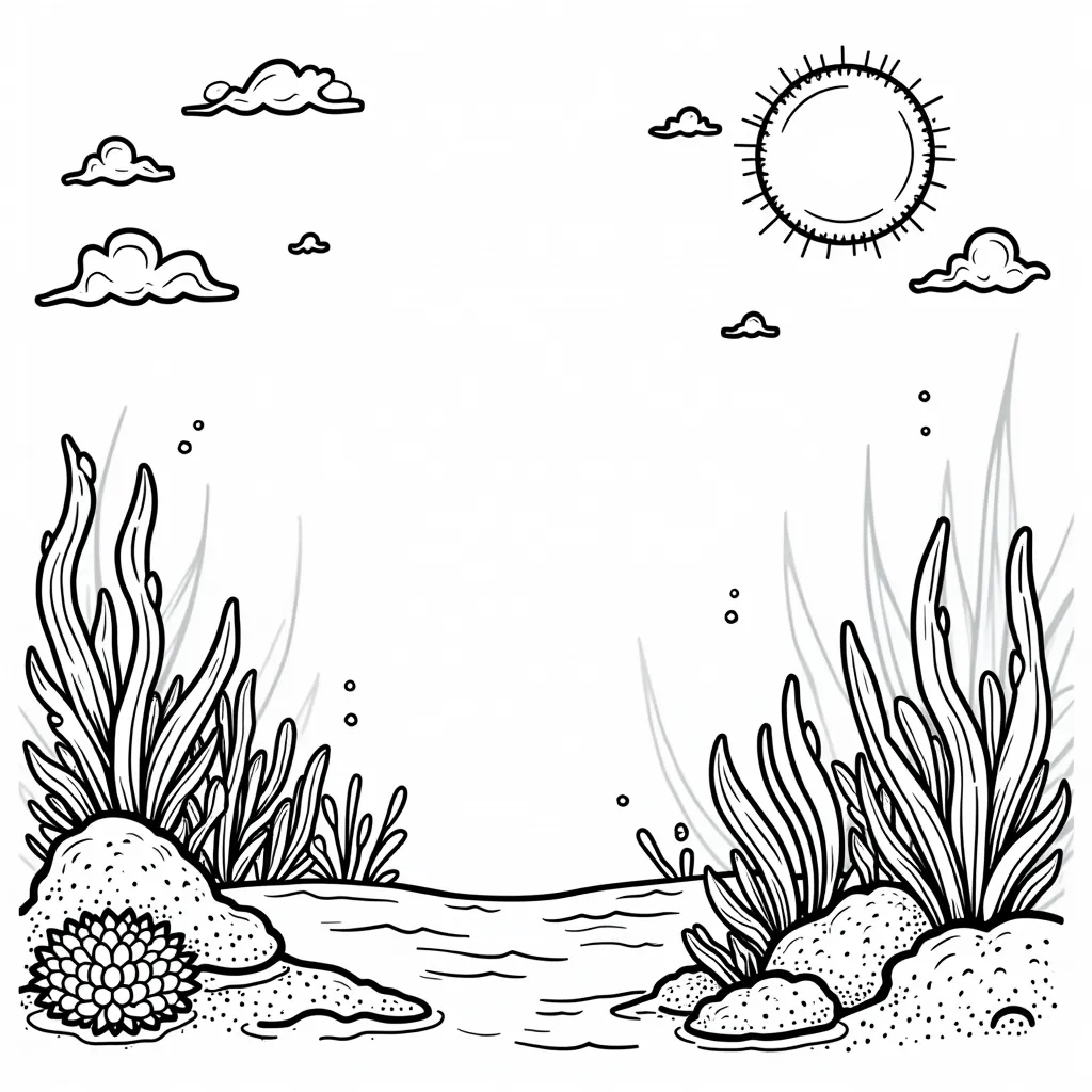 海底珊瑚王国 صفحات التلوين