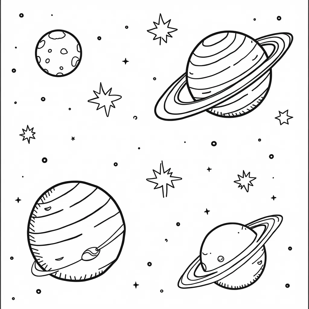 太空星球探险馆 صفحات التلوين