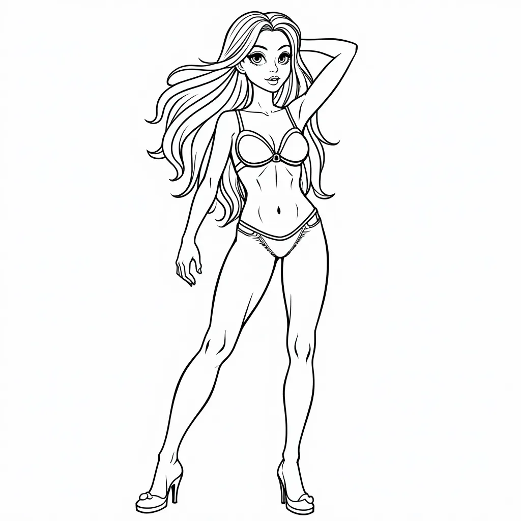 sexy girl coloring pages