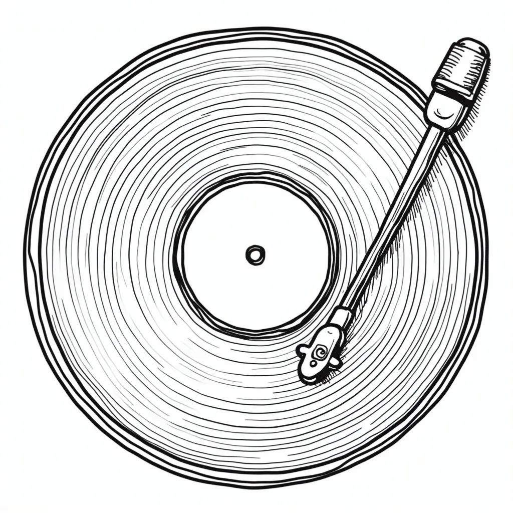 vinyl record swirl abstract صفحات التلوين