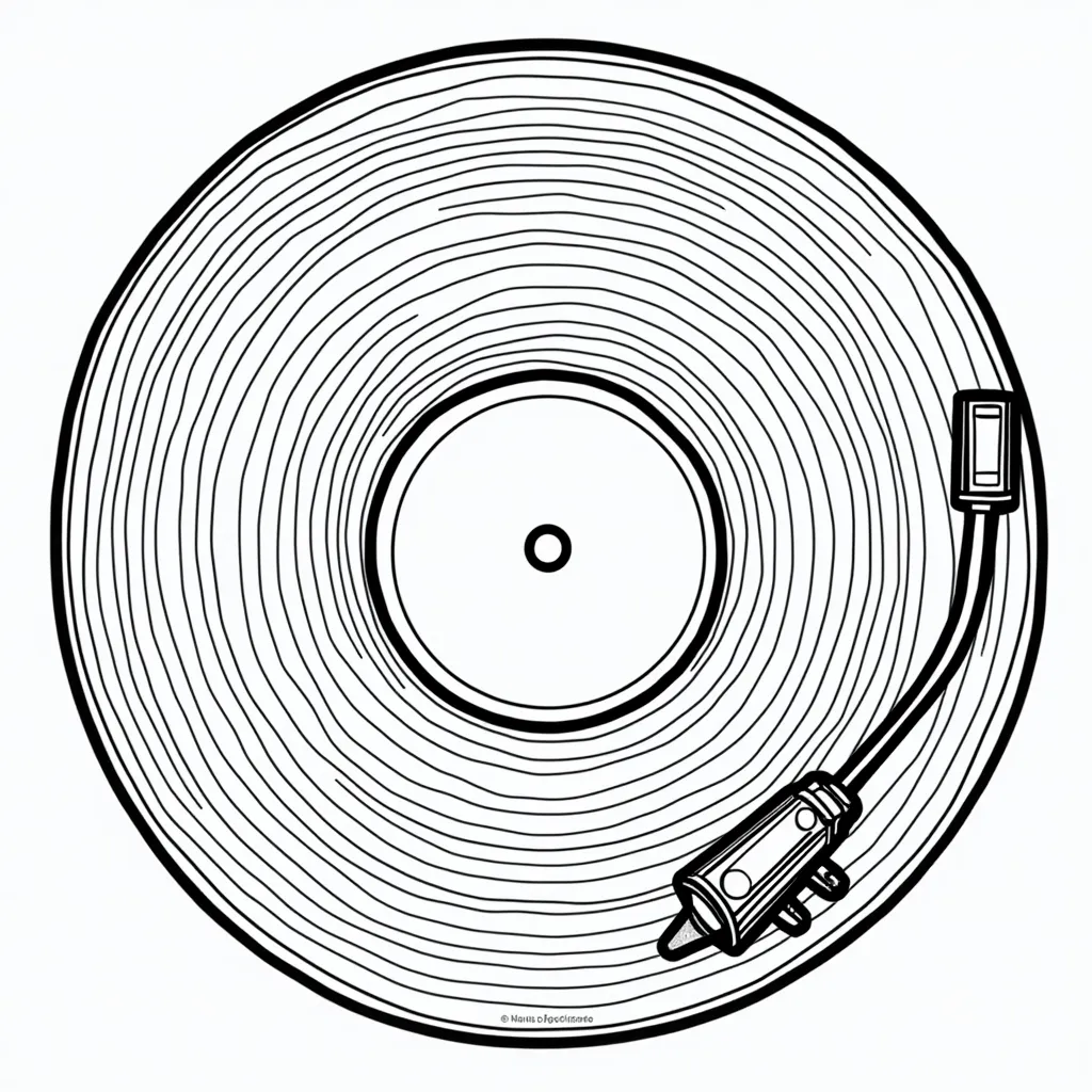 vinyl record swirl abstract صفحات التلوين