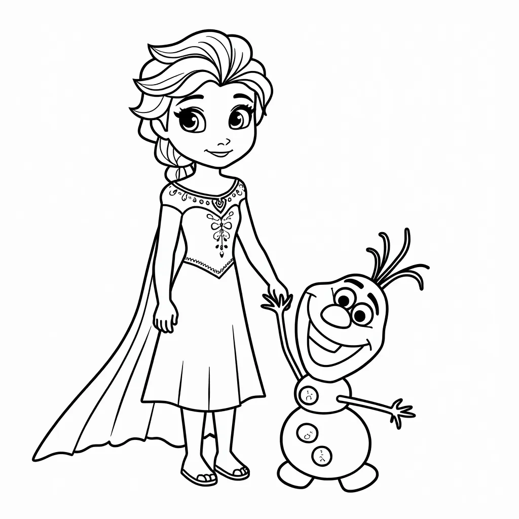 frozen صفحات التلوين