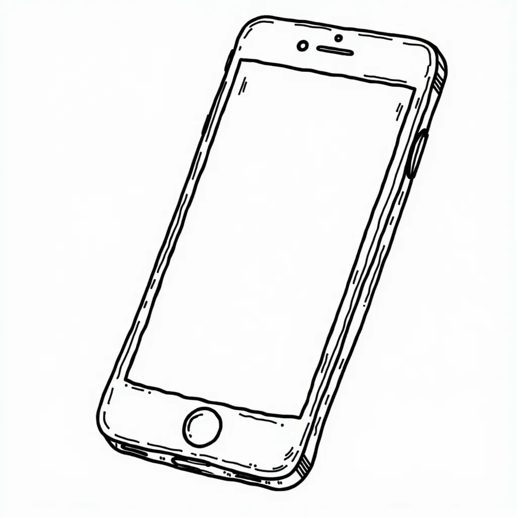 cellphone coloring pages