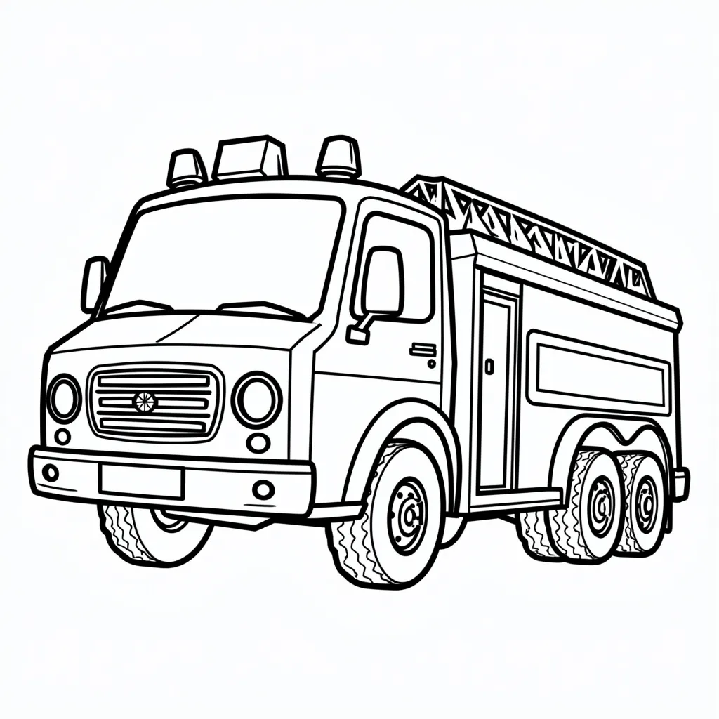 firetruck coloring pages