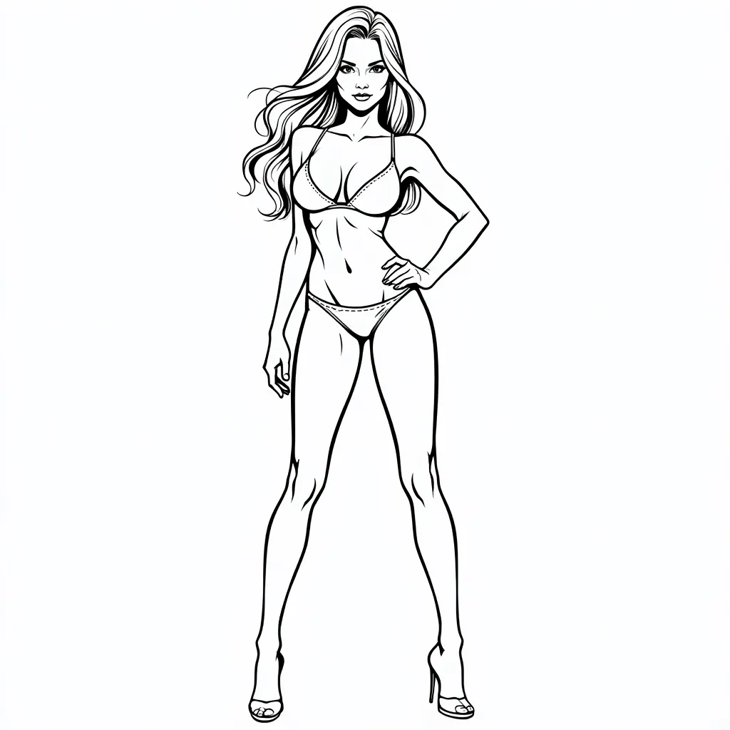 sexy woman coloring pages