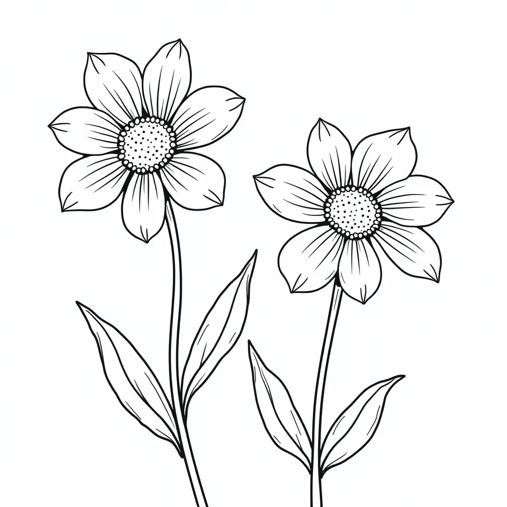 flowers coloring pages