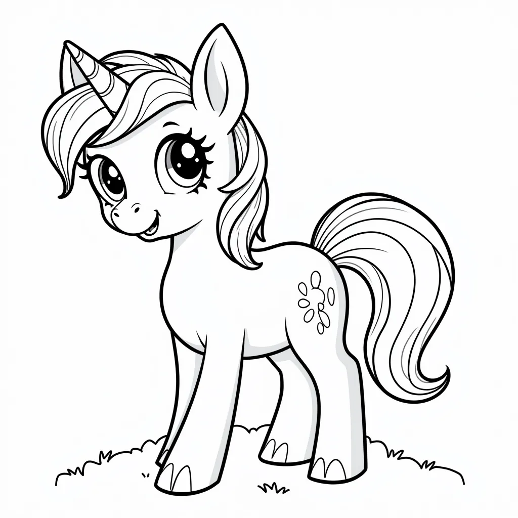 Twikura pony coloring pages