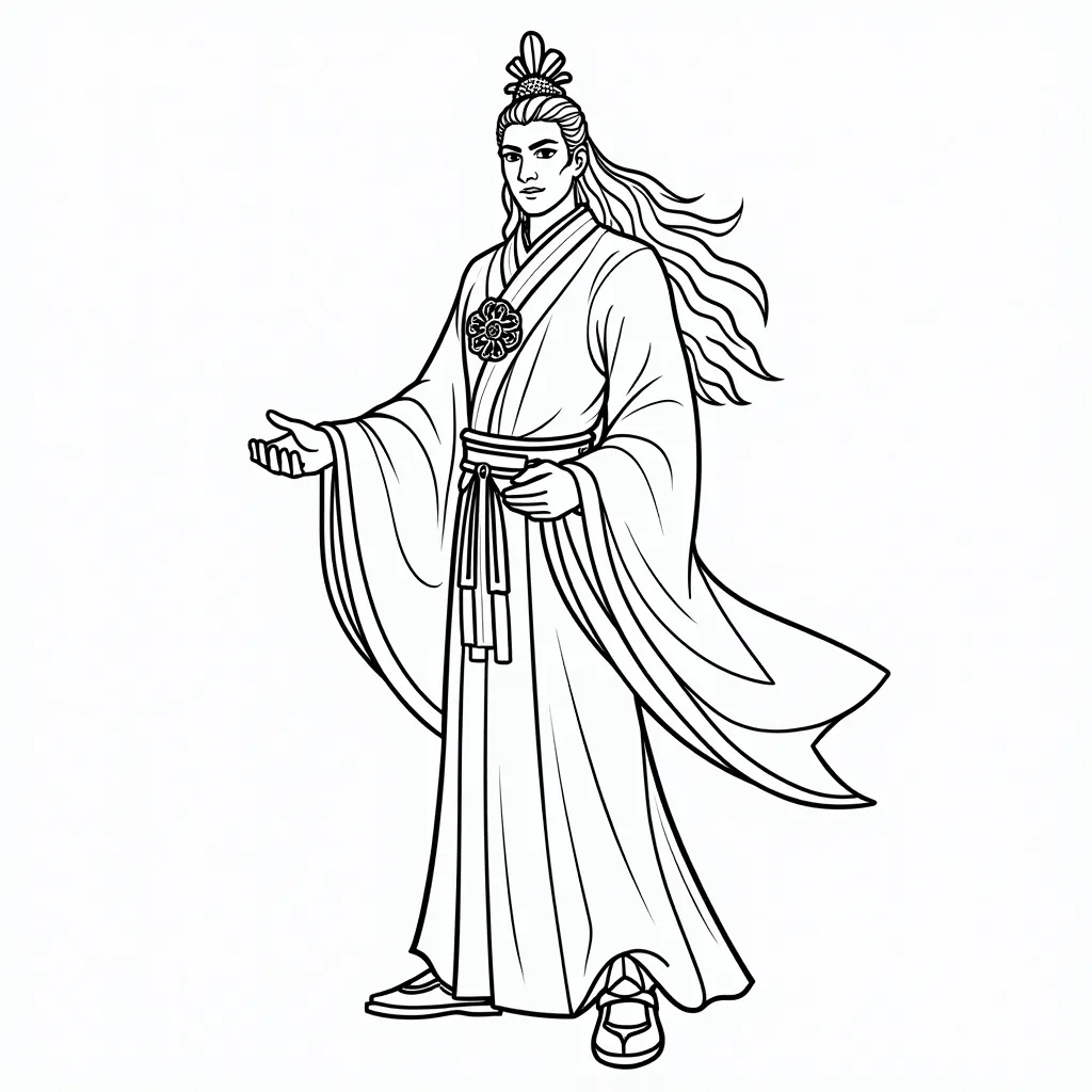 霸王风月 صفحات التلوين