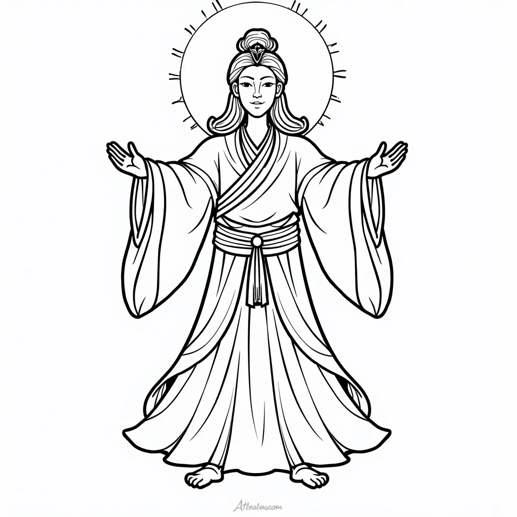 拔宅上升 صفحات التلوين