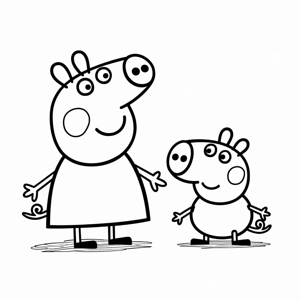 peppa pig coloring pages