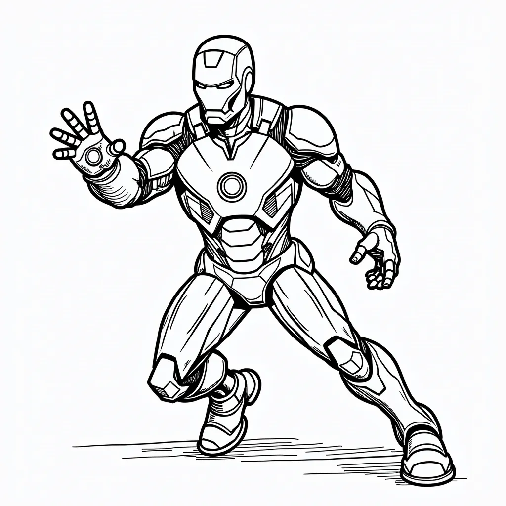 iron man player coloring pages