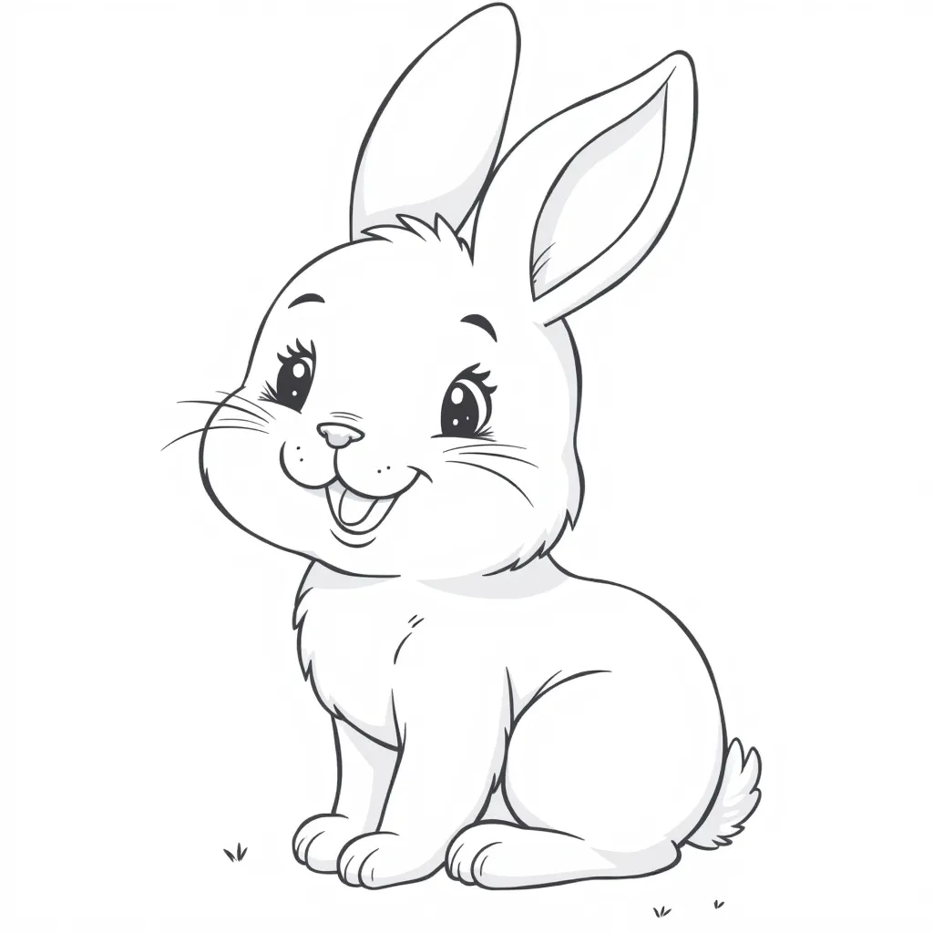 little rabbit coloring pages