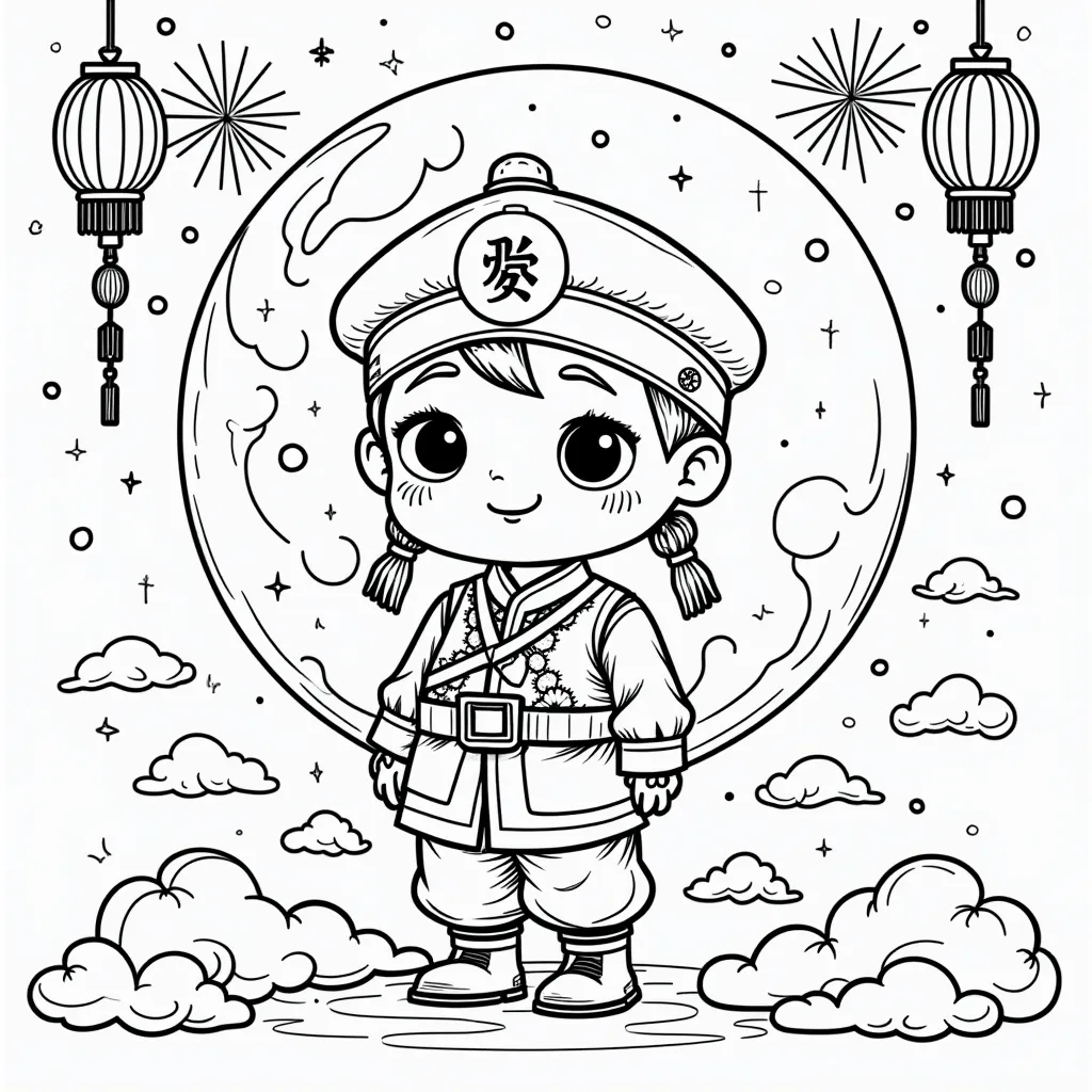 Turkish soldier from moon coloring pages