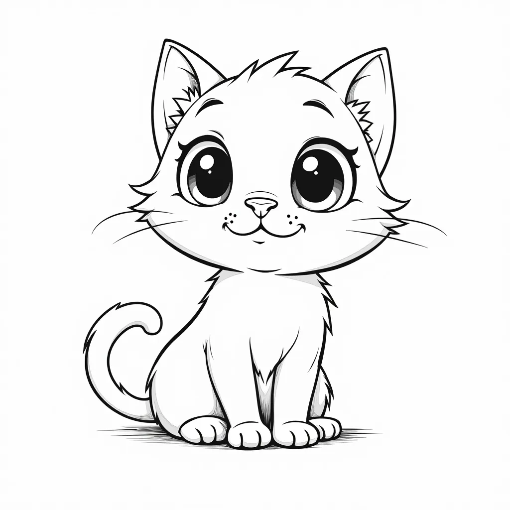 Pussy coloring pages