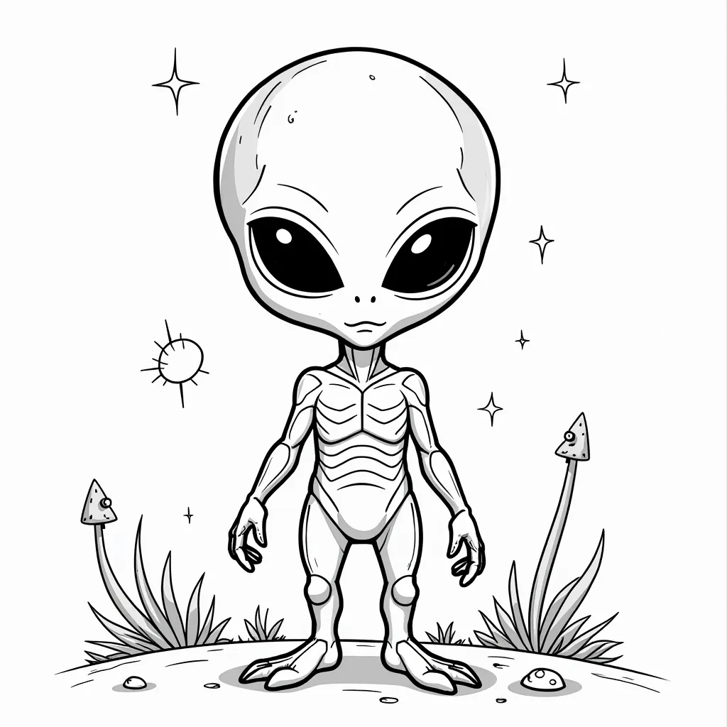 Alien coloring pages