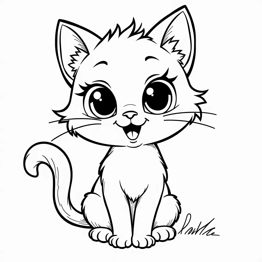 pussy coloring pages