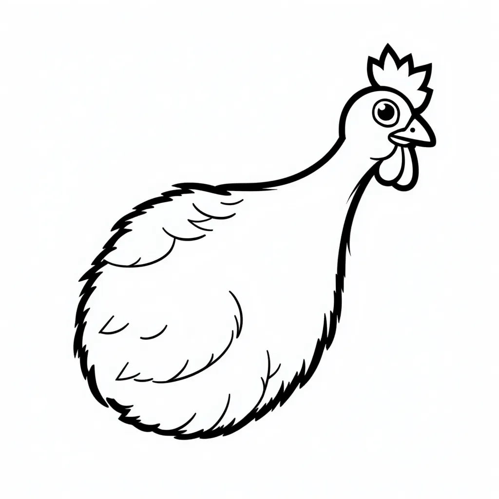 chicken drumstick coloring pages