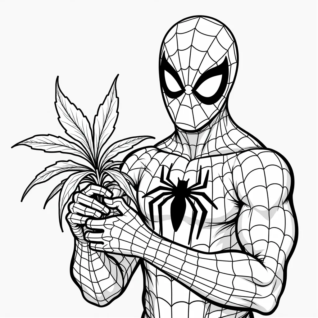 Spiderman holding mary jane coloring pages