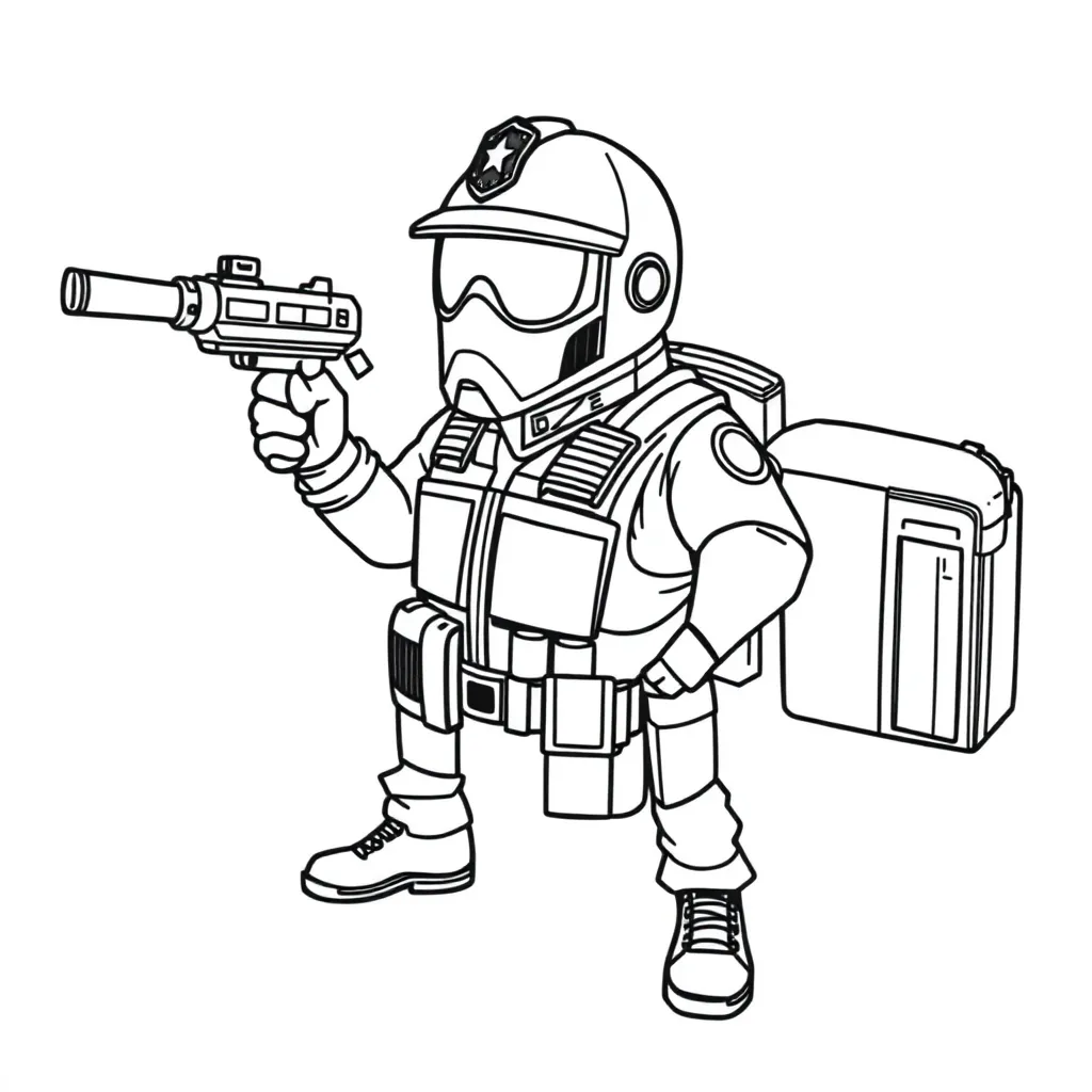 A equipped special police