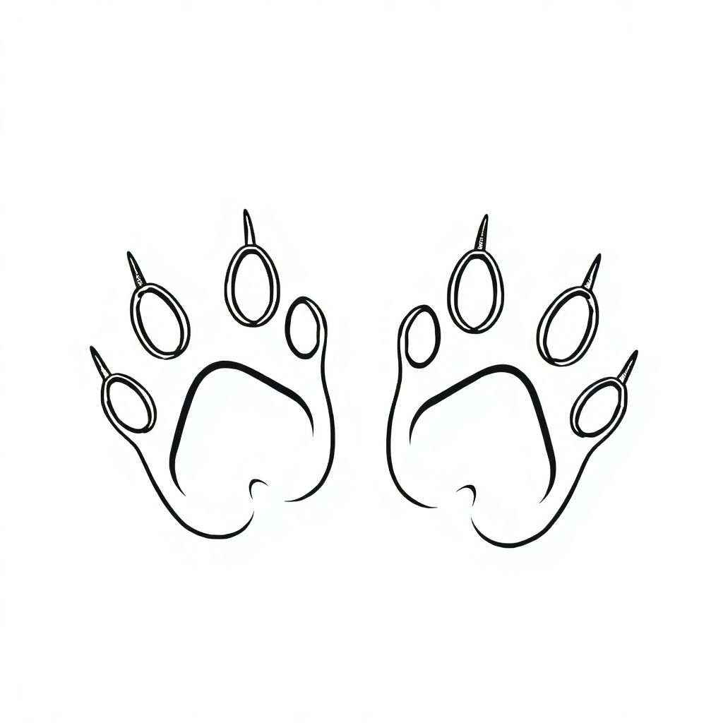 cat paw prints