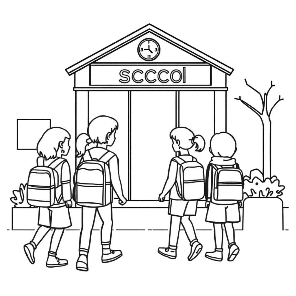 students go to schools