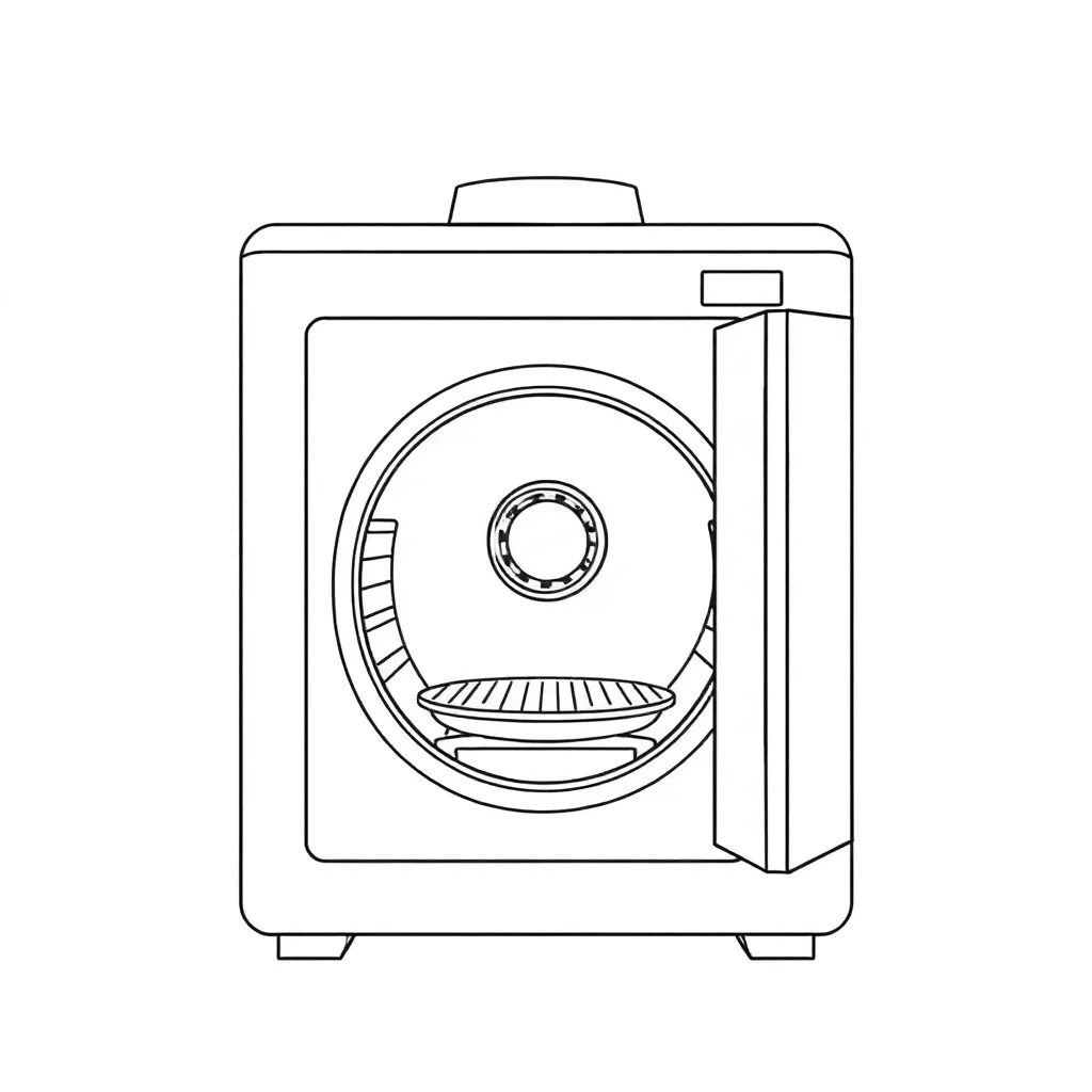 A vacuum drying oven