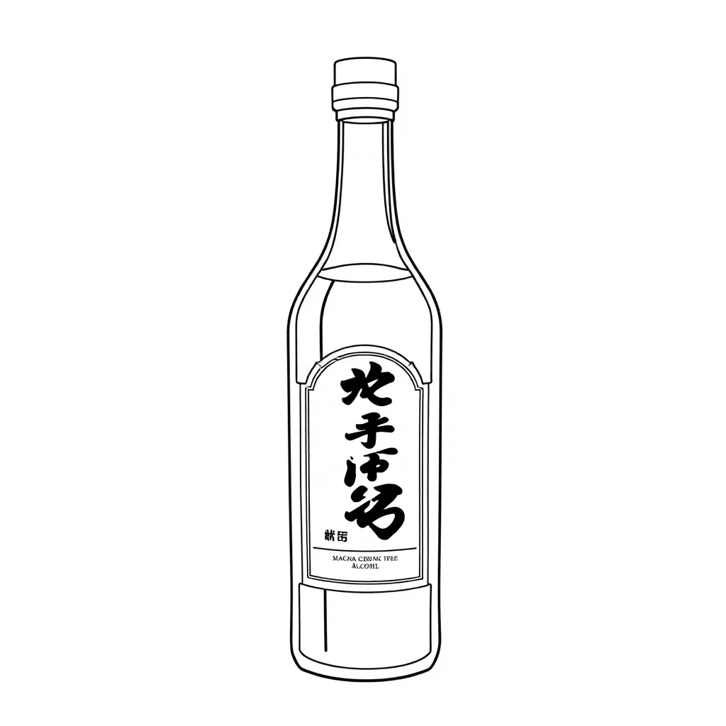 A bottle of Chinese alcohol