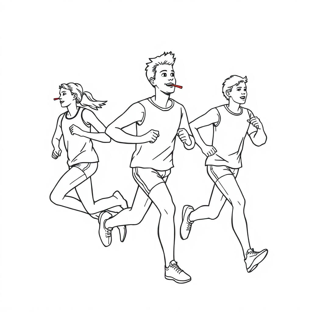 People who breathe while running