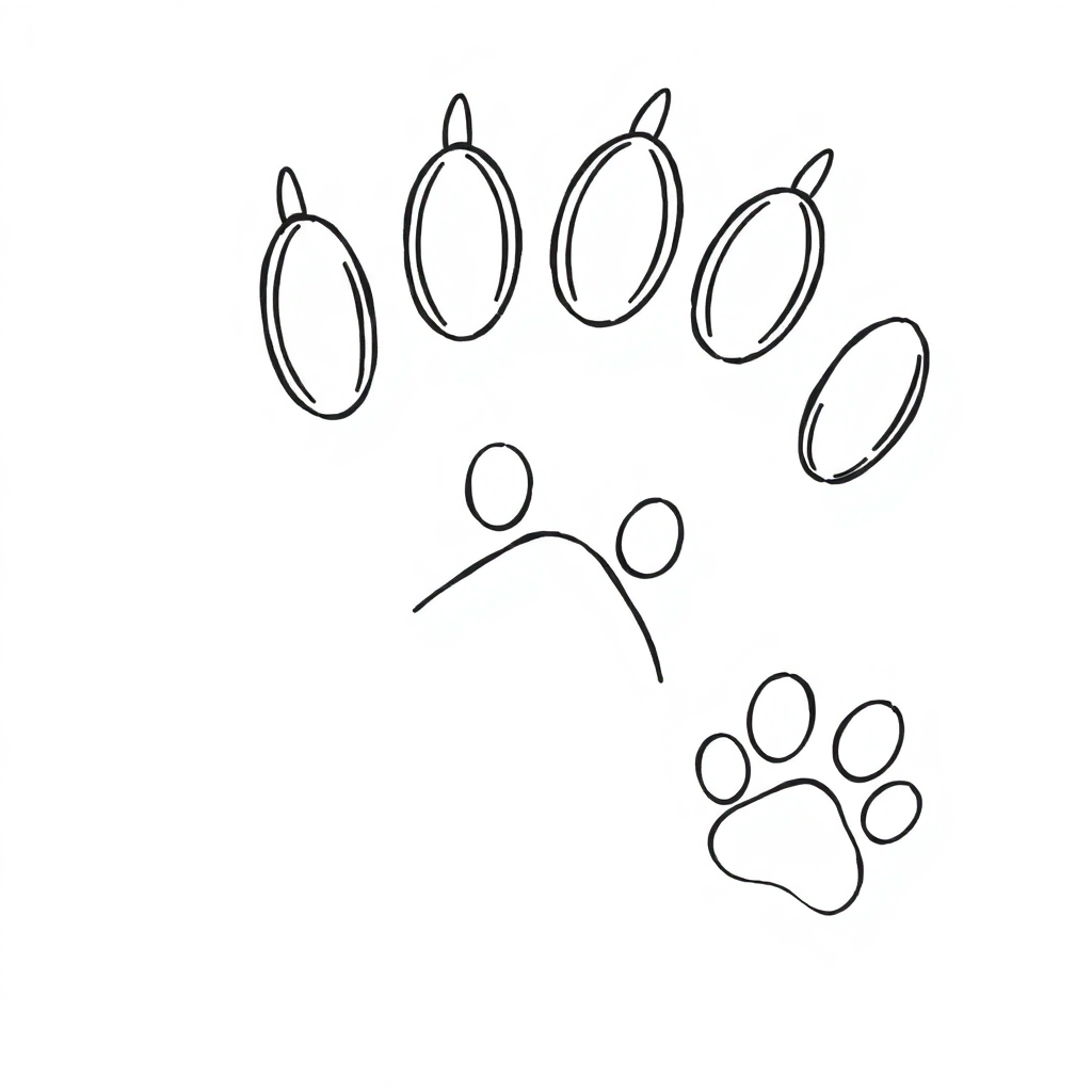 cat paw prints