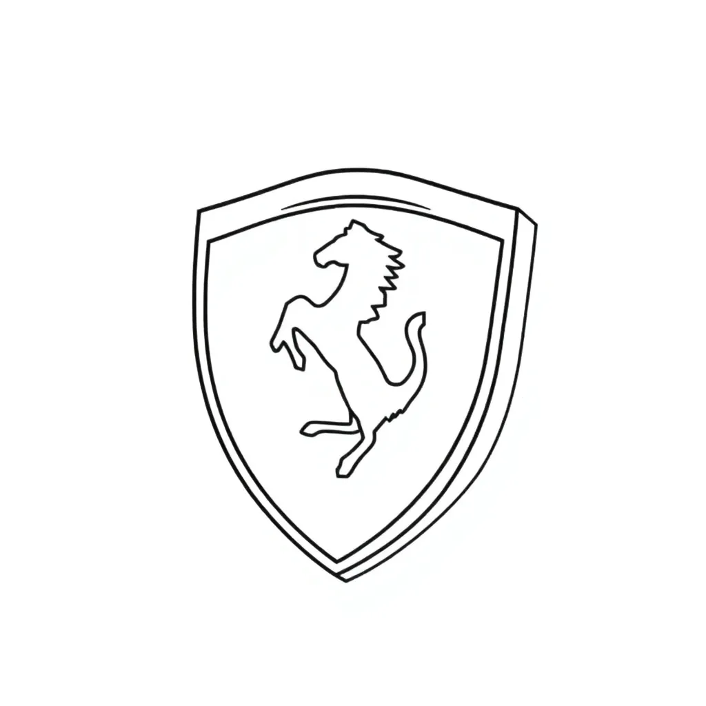 Lego, But the assembled part is the Ferrari emblem