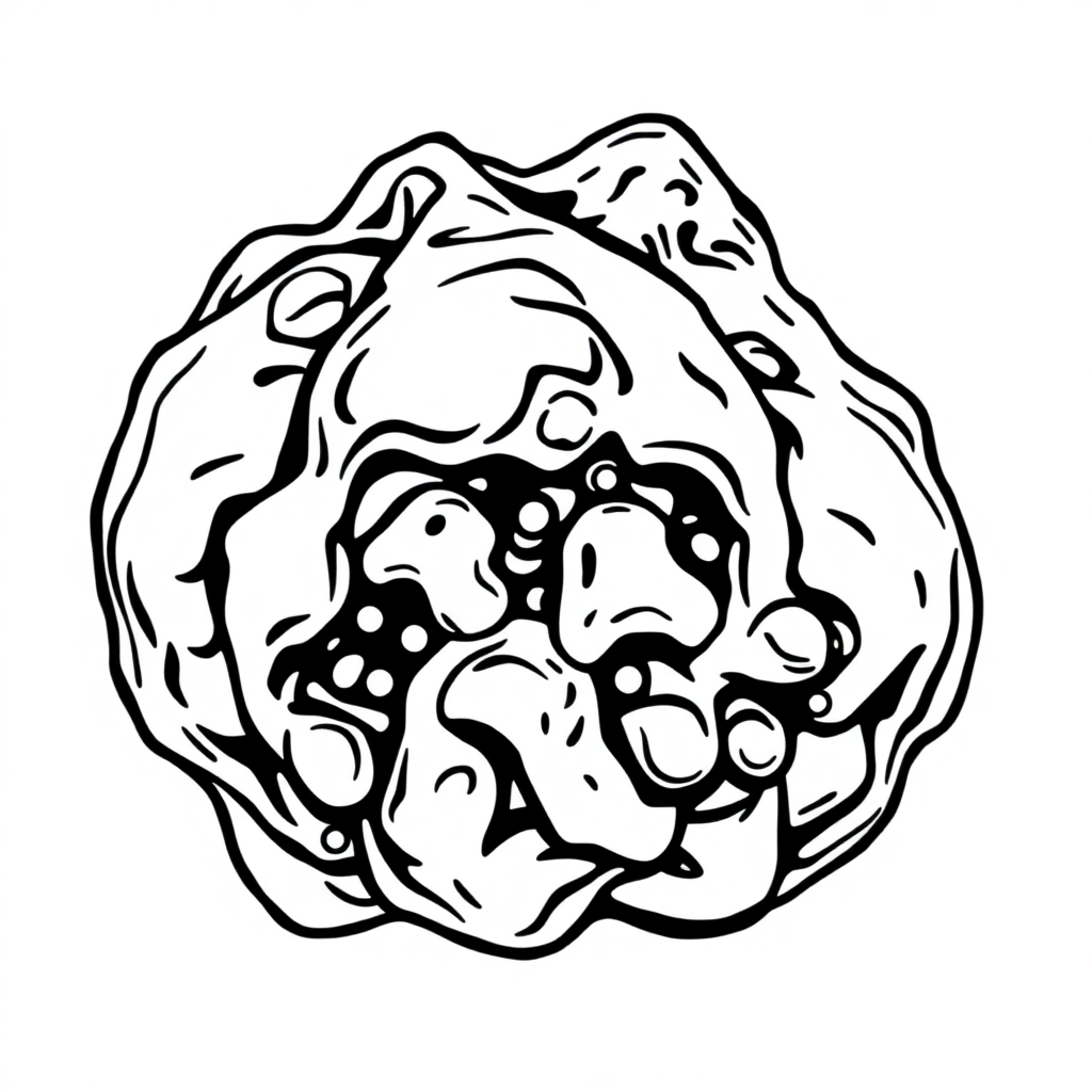 a lump of irregular waste gas