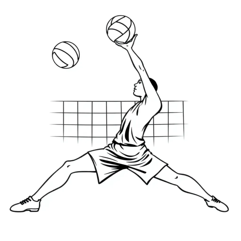 just upper body smash volleyball