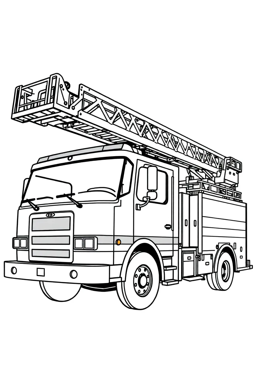 Aerial Ladder Fire Truck