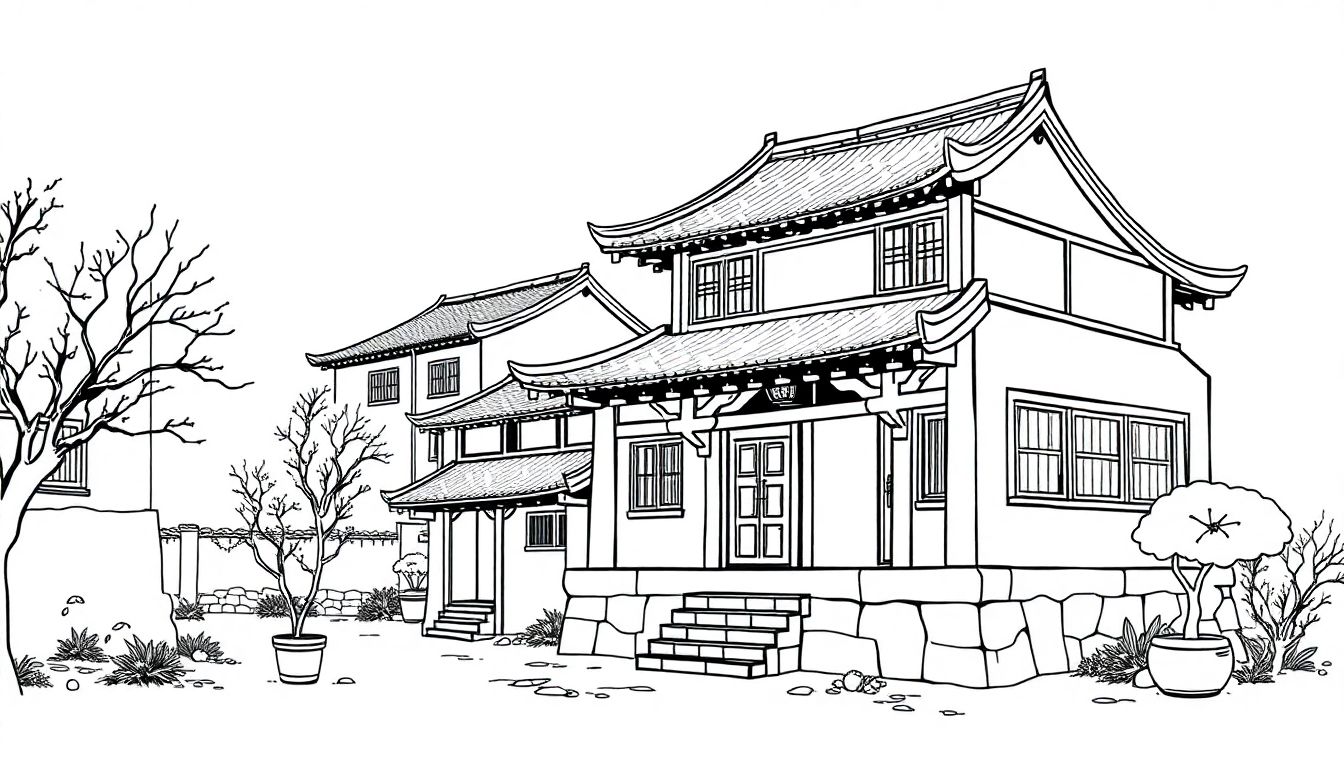Ancient Chinese Simple Village