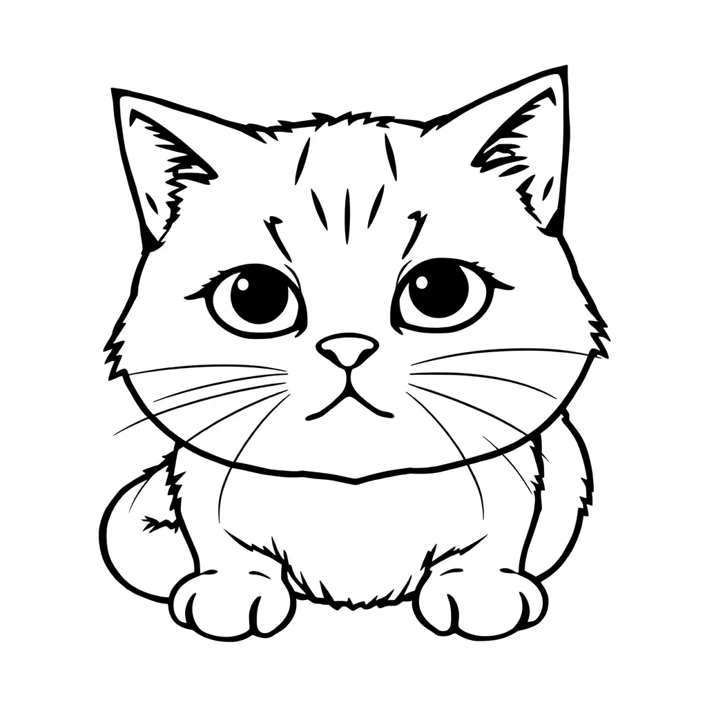 sad cat