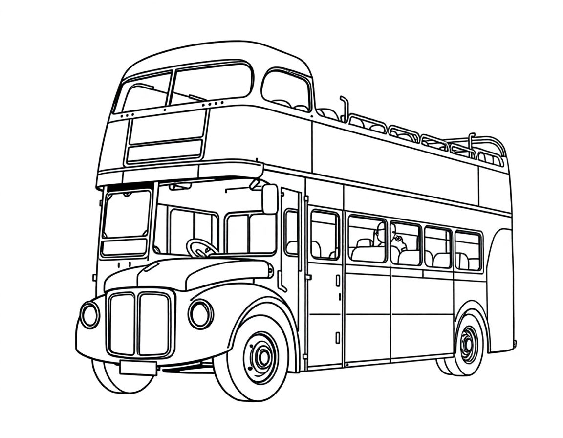 Sightseeing double decker bus