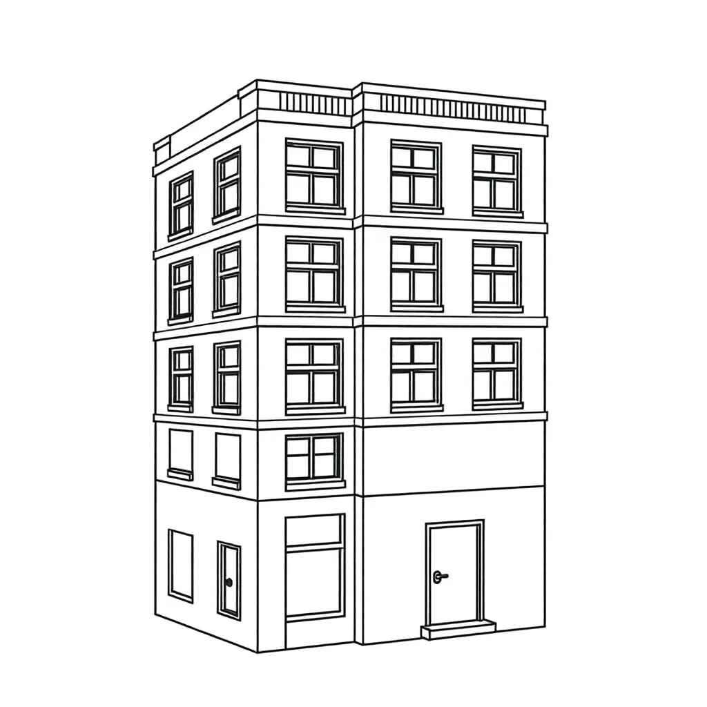 Block building volume staggered