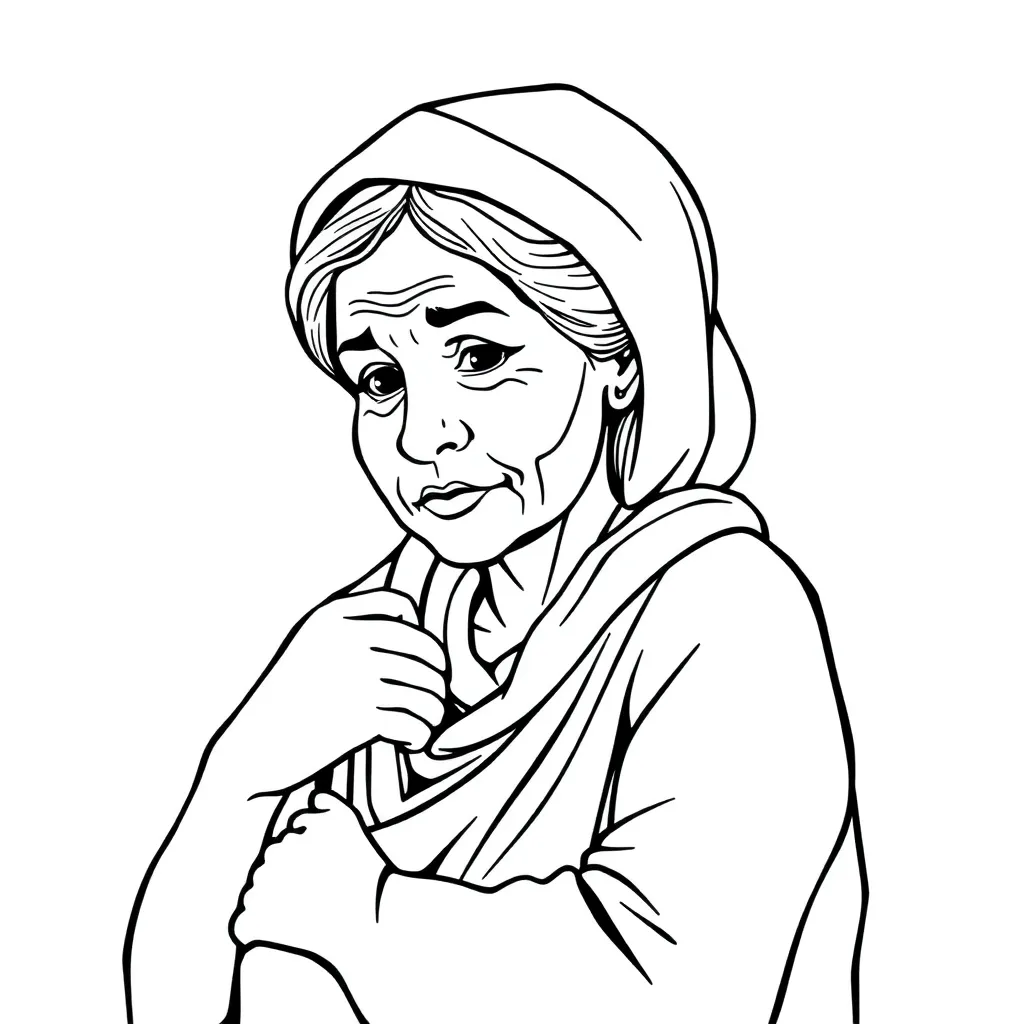 Poor woman