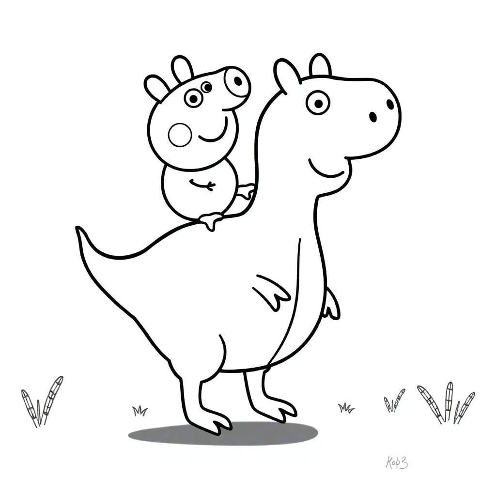 Peppa Pig Pig George dinosaur shape balloon