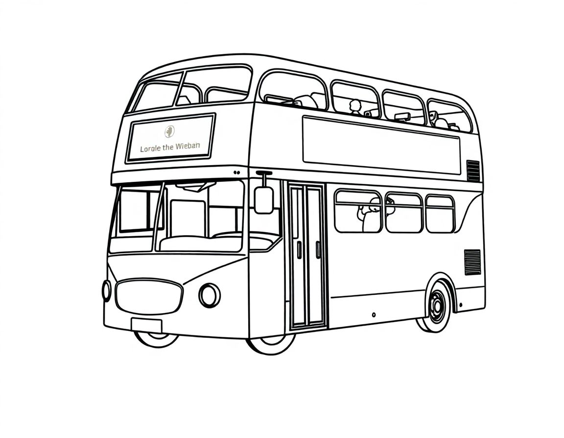 Sightseeing double decker bus