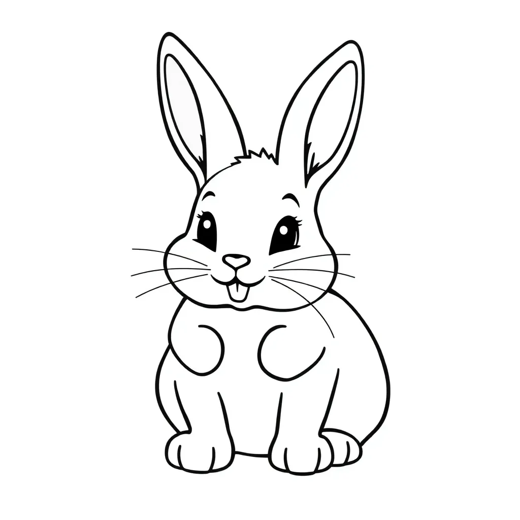 rabbit cute happy