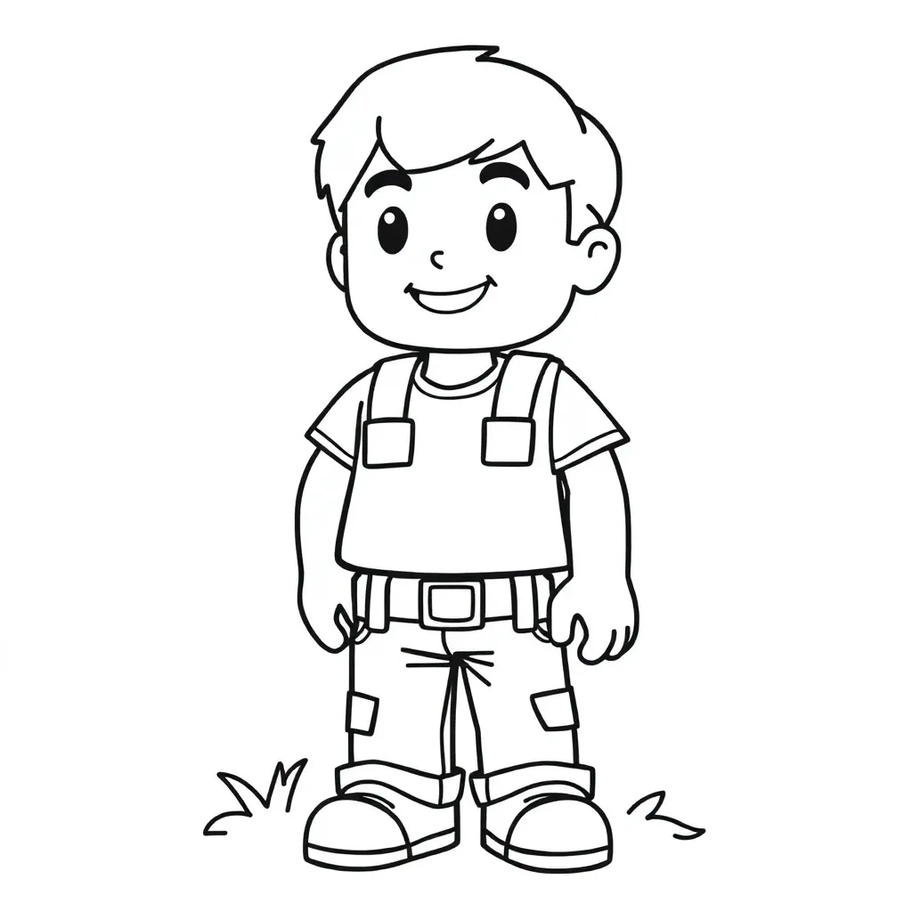 Generate the Sandbox World game character Steve.