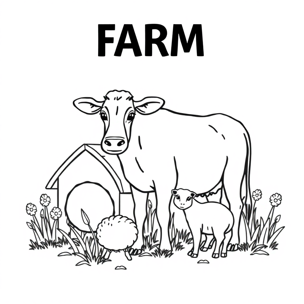 farm animals cover book