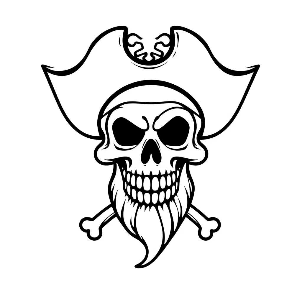 simple pirate logo