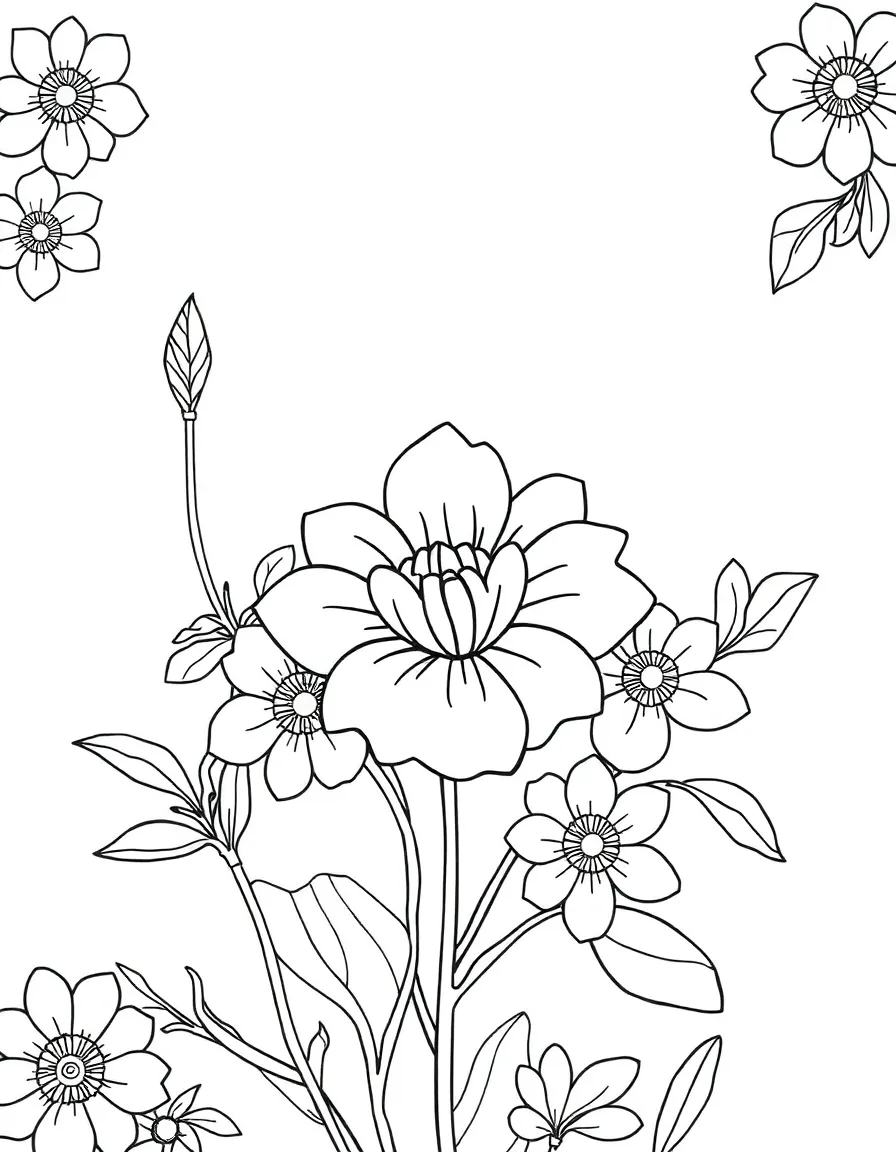 I want to make a digital planner for GoodNotes. Please curate a collection of beautiful floral patte