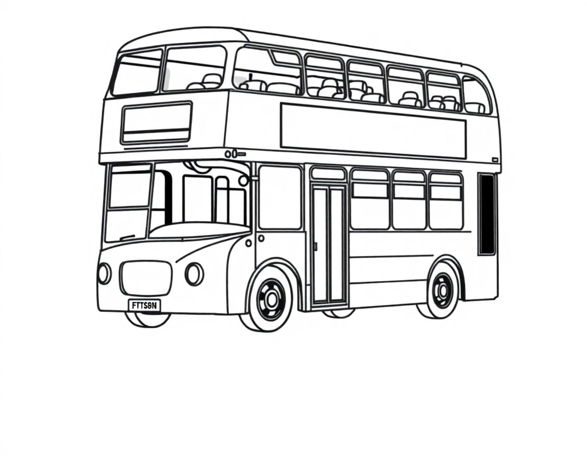 Sightseeing double decker bus runs.