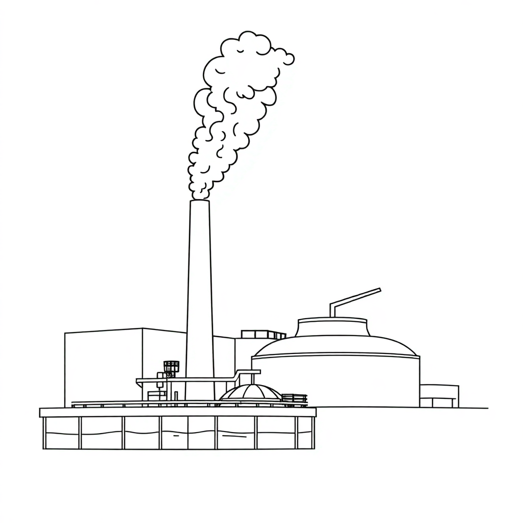 Wastewater treatment plants that emit exhaust gases or fumes