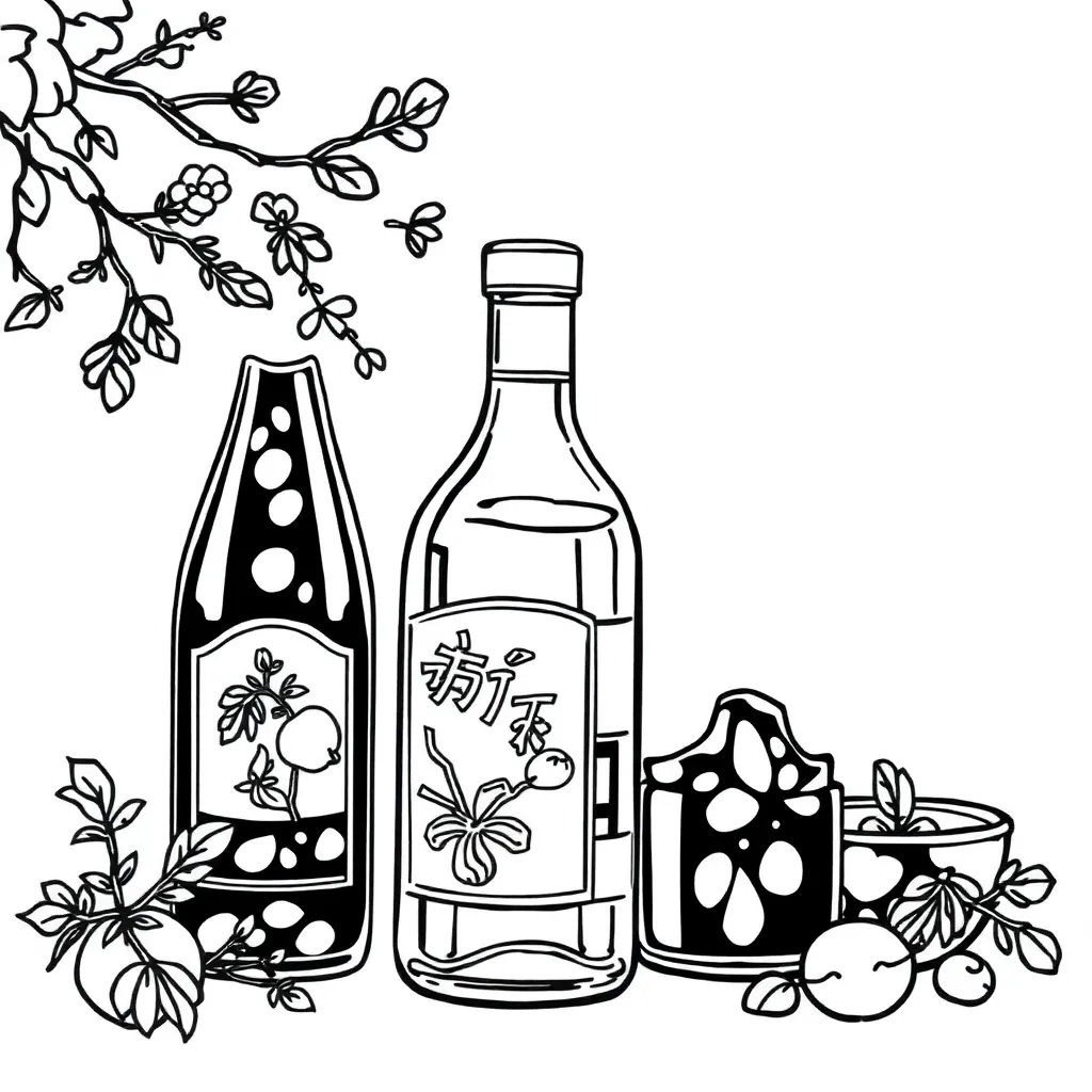 China sauce aroma white wine bottle