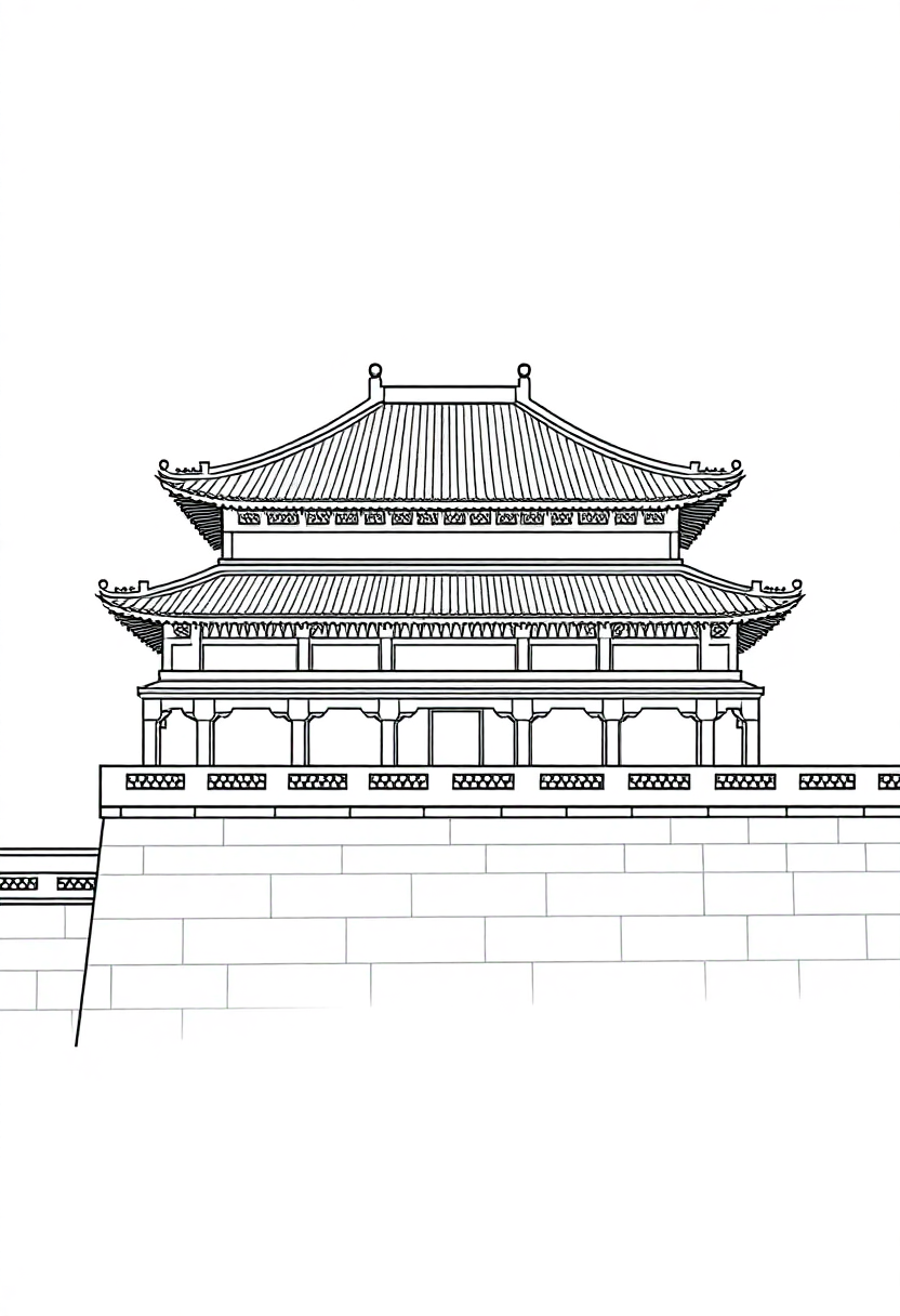 Forbidden City Palace wall